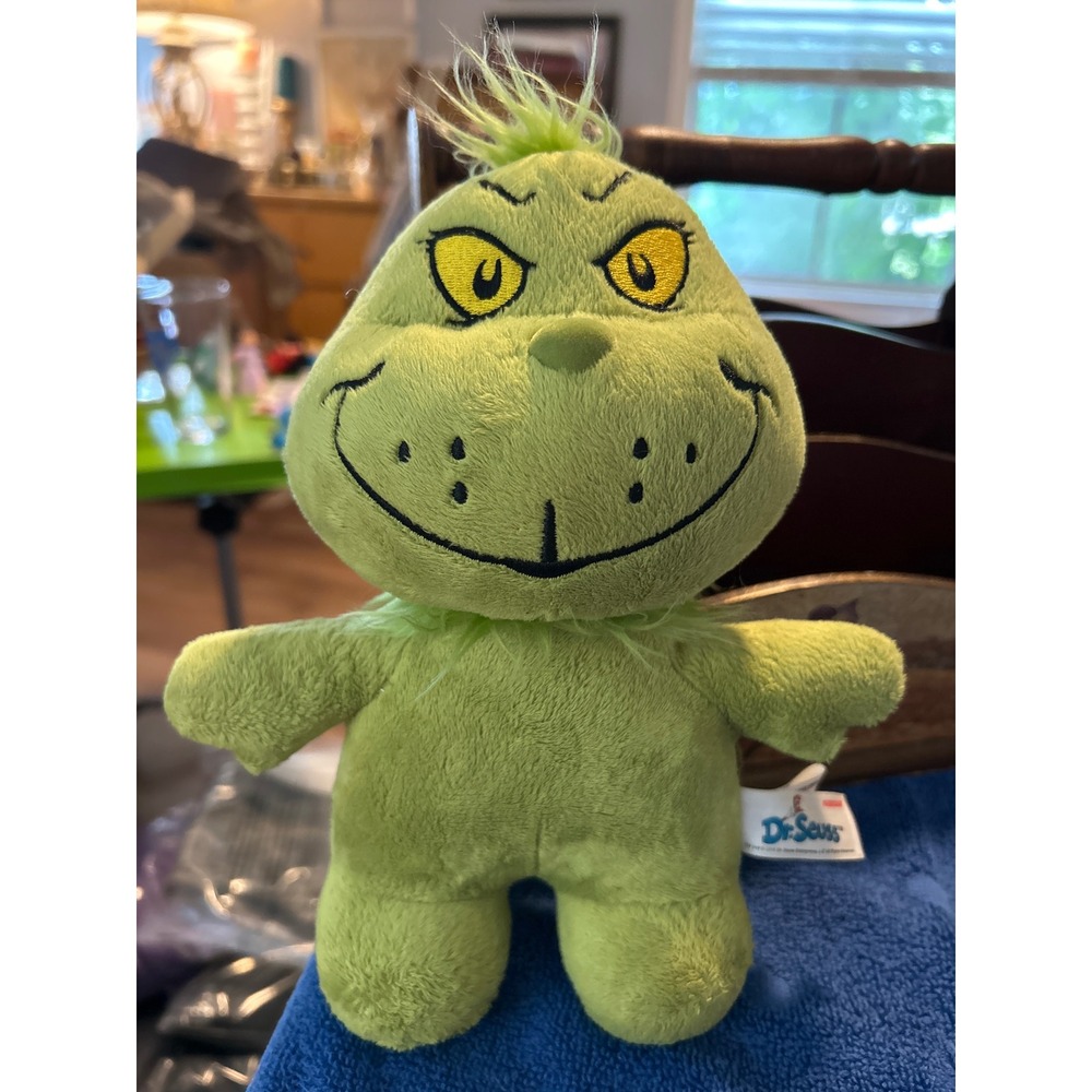 Dr. Seuss The Grinch Plush Stuffed Animal Green Holiday Toy 9 Inch The Grinch